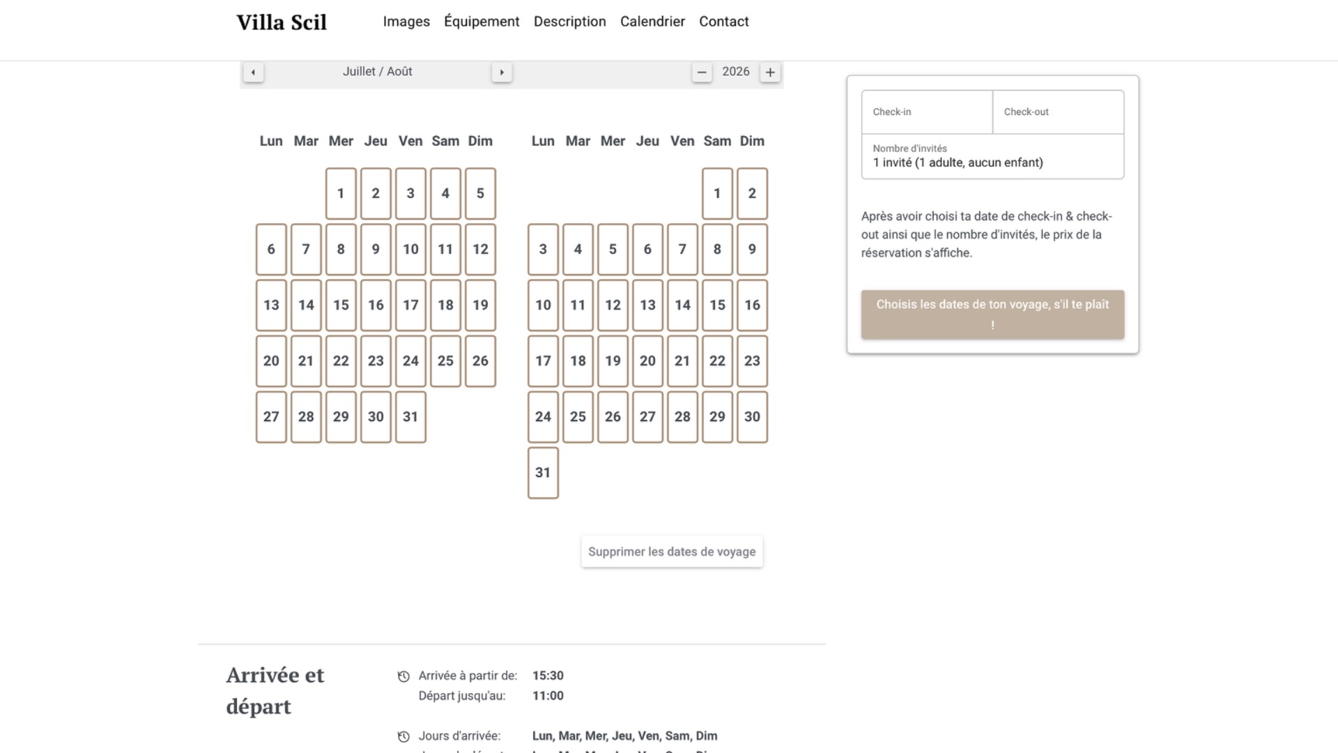 Reservation en ligne. clic photo